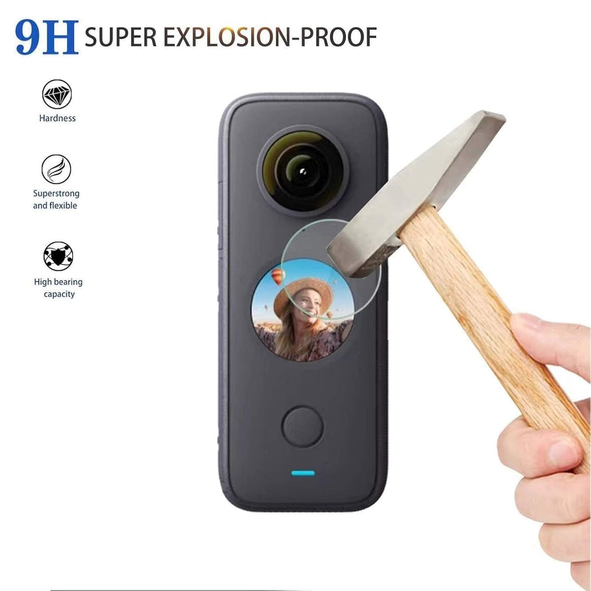 Screen Guard and Sticky Lens Guard Combo for Insta360 One X2 Camera (view 4)