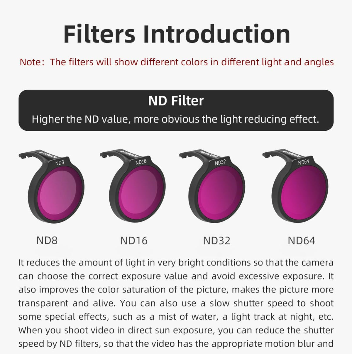 4-in-1 ND Filter Set for DJI Neo (Multi-Coated German Glass) (view 3)