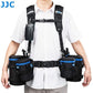 JJC Photography Belt & Harness System For JJC DLP/Lowepro S&F Lens Pouches – Ergonomic Vest-Style Camera Harness with Adjustable Belt & D-Rings for Professional Photographers