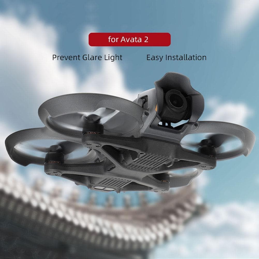 Lens Sun Hood and Crash Guard for DJI Avata 2 Gimbal Camera (Black) (view 7)