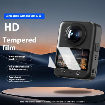 Tempered Glass For Dji Osmo 360 Camera screen protector Guard 9H Hardness 2d Curved edge HD Clarity accessories