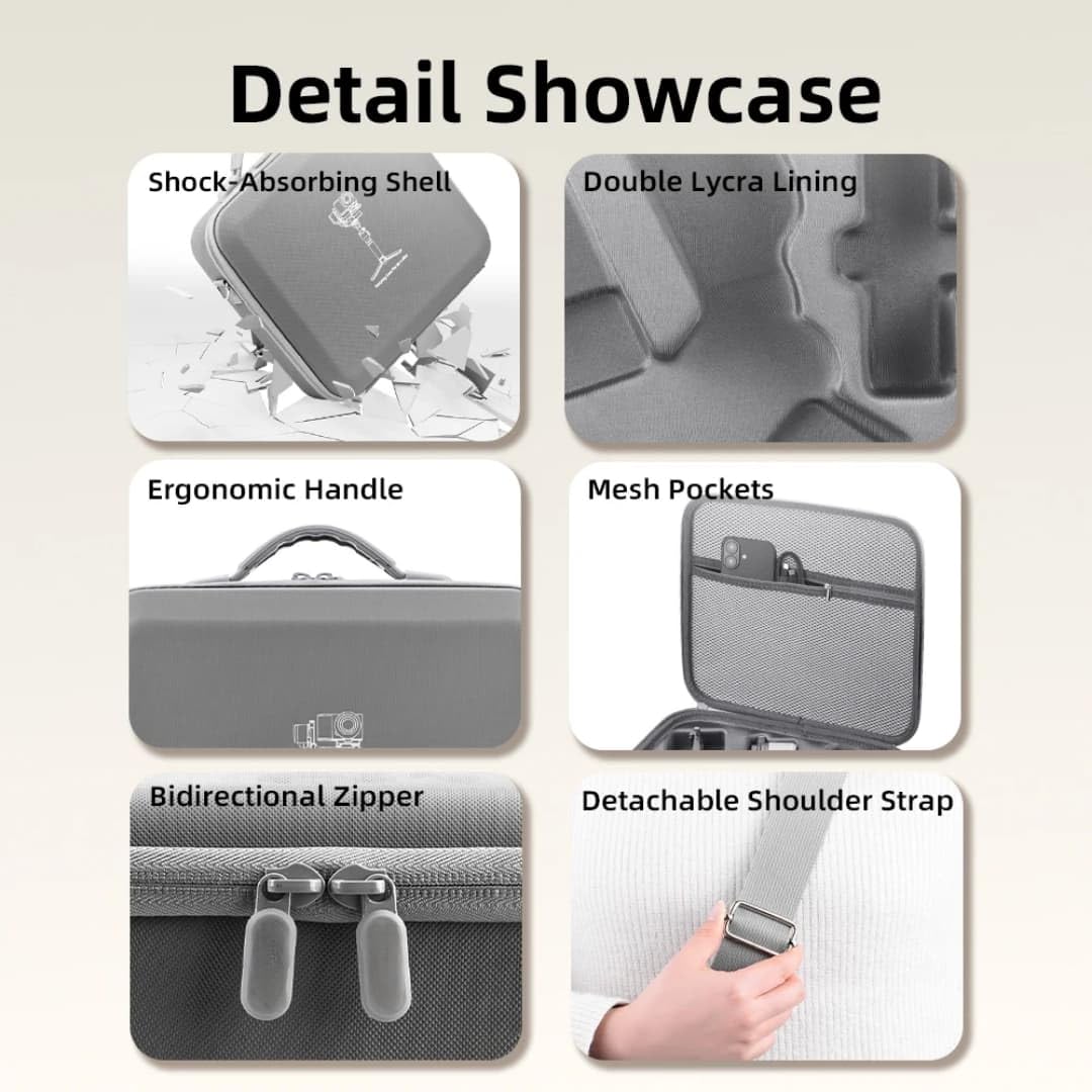 Splash-Proof Carrying Case for DJI RS 4 Mini DSLR Gimbal (view 3)