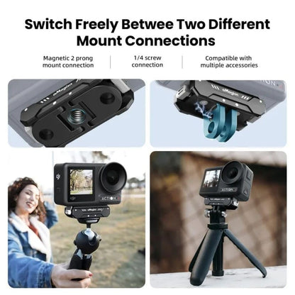 Amagisn Magnetic Quick Release Mount for Osmo Action 3 & 4
