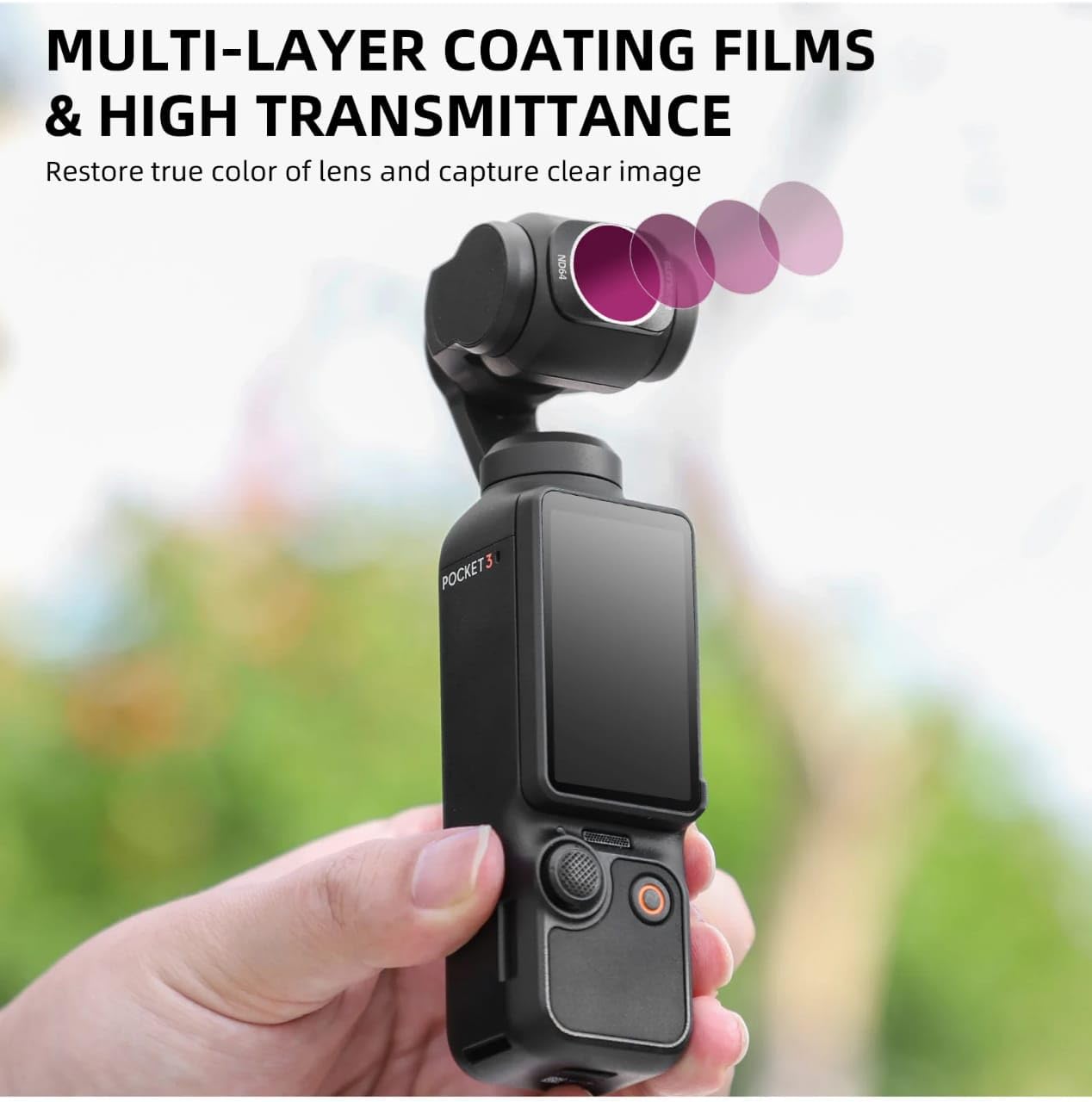 Nd Filters for DJI Osmo Pocket 3 Camera