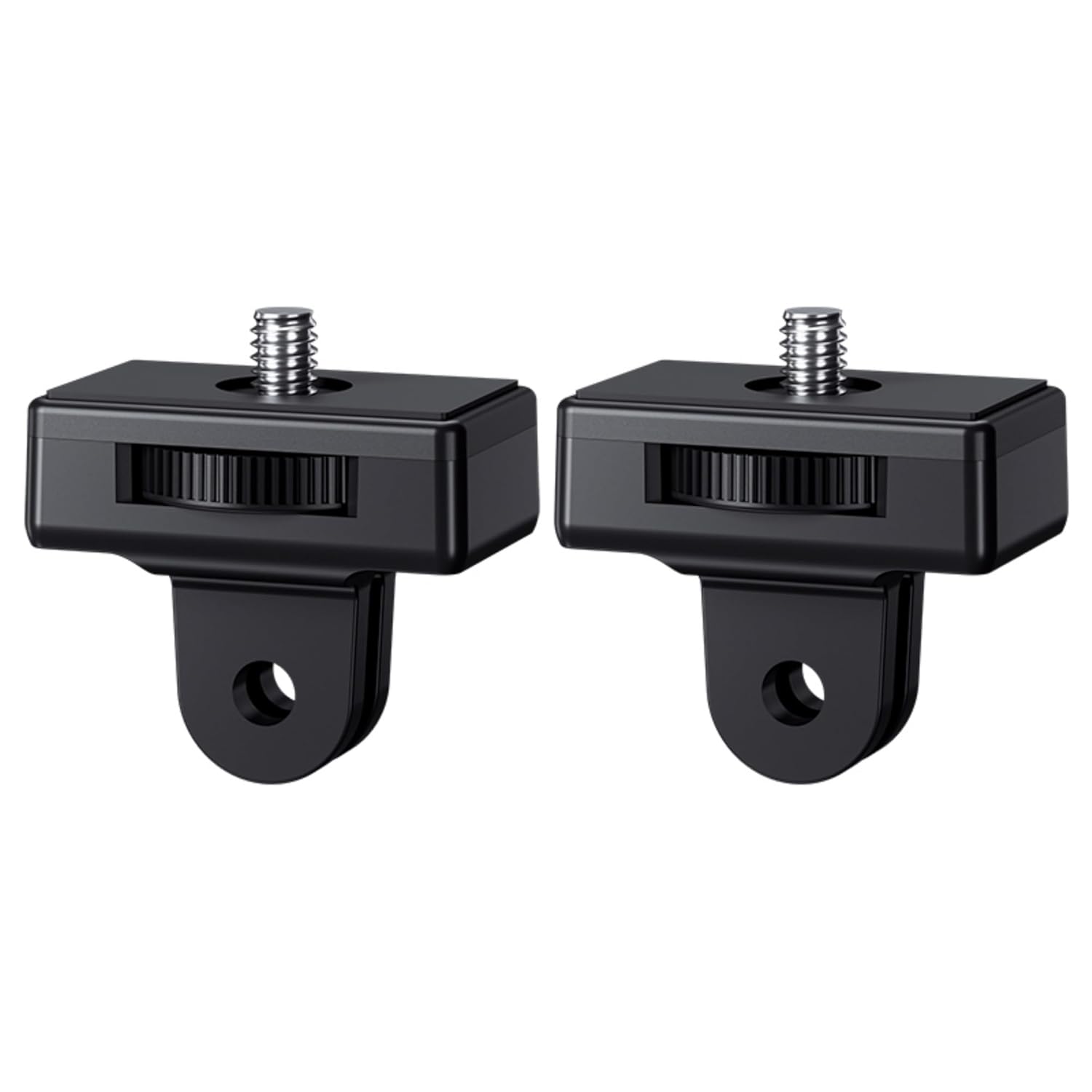 JJC 1/4"-20 Screw to 2-Prong Camera Mount Adapter For DJI Pocket Series, insta360 X2/ X3/ X4/ X5, Gopro Series,Any Action Camera Mounting Accessories