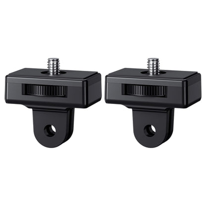 JJC 1/4"-20 Screw to 2-Prong Camera Mount Adapter For DJI Pocket Series, insta360 X2/ X3/ X4/ X5, Gopro Series,Any Action Camera Mounting Accessories