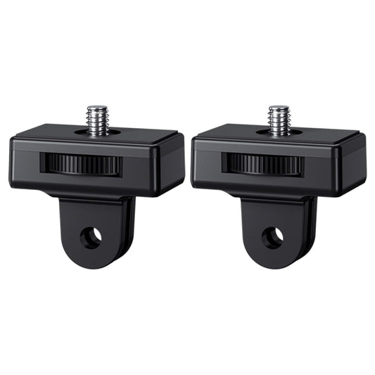 JJC 1/4"-20 Screw to 2-Prong Camera Mount Adapter For DJI Pocket Series, insta360 X2/ X3/ X4/ X5, Gopro Series,Any Action Camera Mounting Accessories