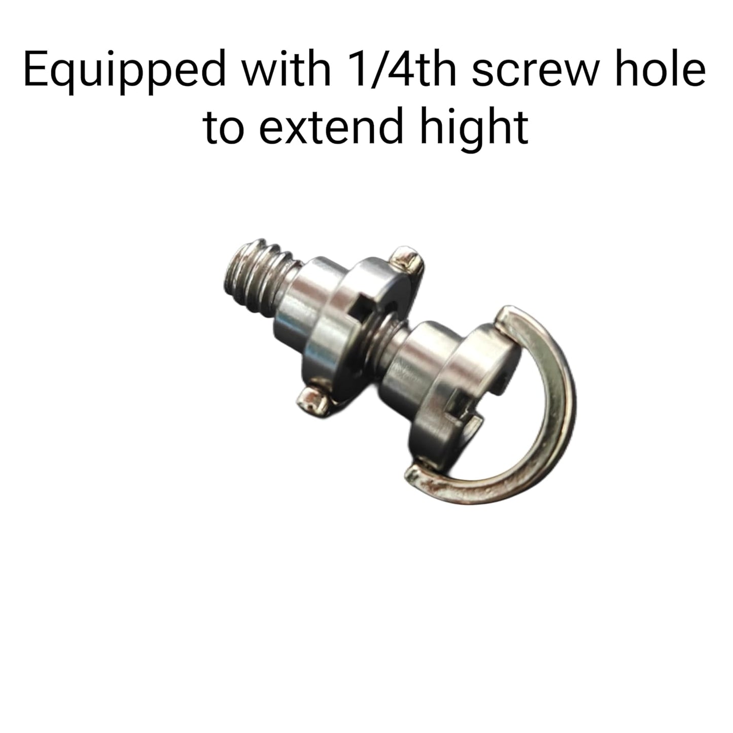 Getzget 1/4 D Ring Screw For DJI Rs 4 mini gimble, Pocket 3/2/ 1, Osmo 360, Insta 360 X5/ X4/ X3, DSLR and Action Supports 1/4'' Thread for Camera Strap holding mount Accessories. (2pcs)