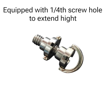 Getzget 1/4 D Ring Screw For DJI Rs 4 mini gimble, Pocket 3/2/ 1, Osmo 360, Insta 360 X5/ X4/ X3, DSLR and Action Supports 1/4'' Thread for Camera Strap holding mount Accessories. (2pcs)