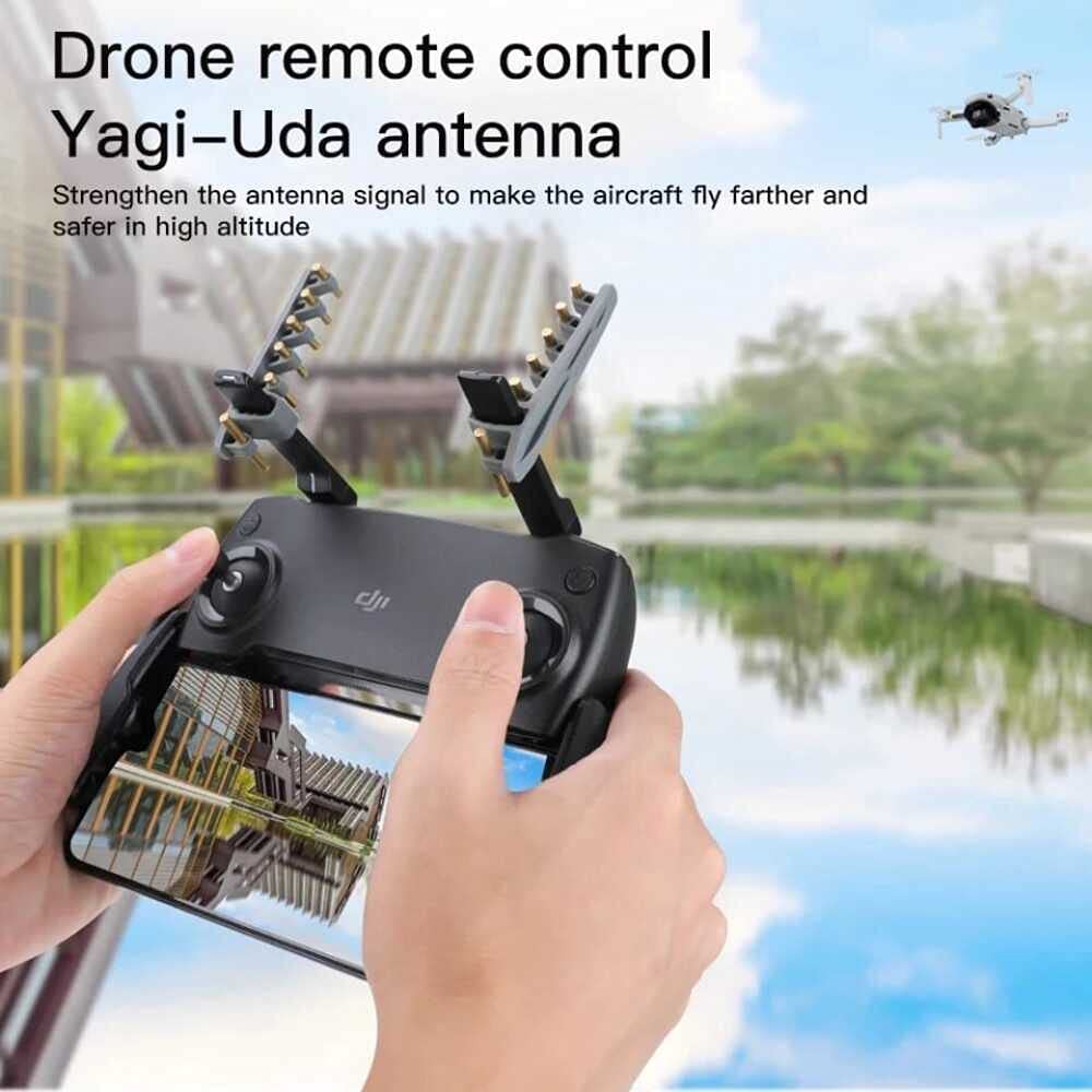 Yagi Antenna Range Extender Signal Booster 5.8Ghz for DJI Mavic Mini, Mini 4 Pro, Spark, Mavic Air, Air 3, Mavic Pro, Mavic 2 pro, Avata, FPV Goggles 2 Accessories Rc2 Remote