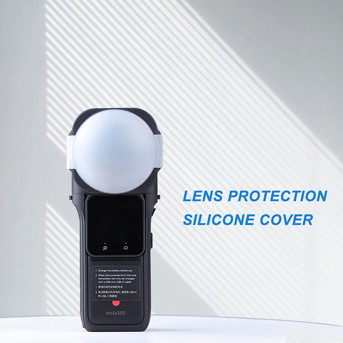Lens Guards for Insta360 One RS 1-Inch 360 Edition with Silicone Lens Cap (view 2)