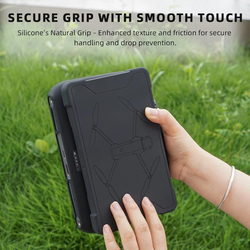 GetZget® Silicone Cover For DJI Mavic 4 pro Rc pro 2 Remote Controller Screen Protector- Accessories (Grey, Rc Display Cover)