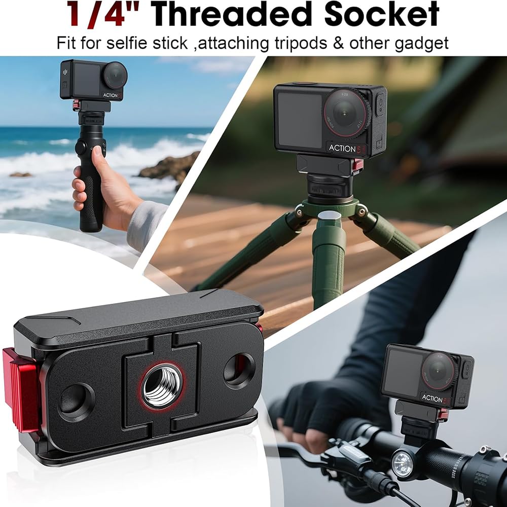  Magnetic Quick Release Base Mount For DJI Action 6/ Osmo Nano (GetZget)