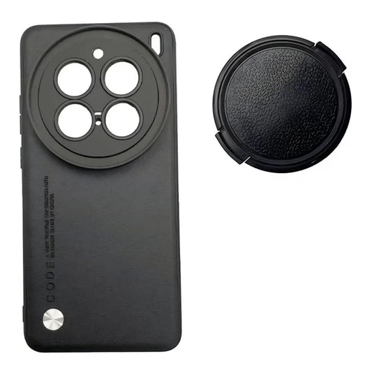  Phone Case For Vivo X200 Pro with Lens Cap Cover Support 67mm ND Filter Lens Accessories (Black) 