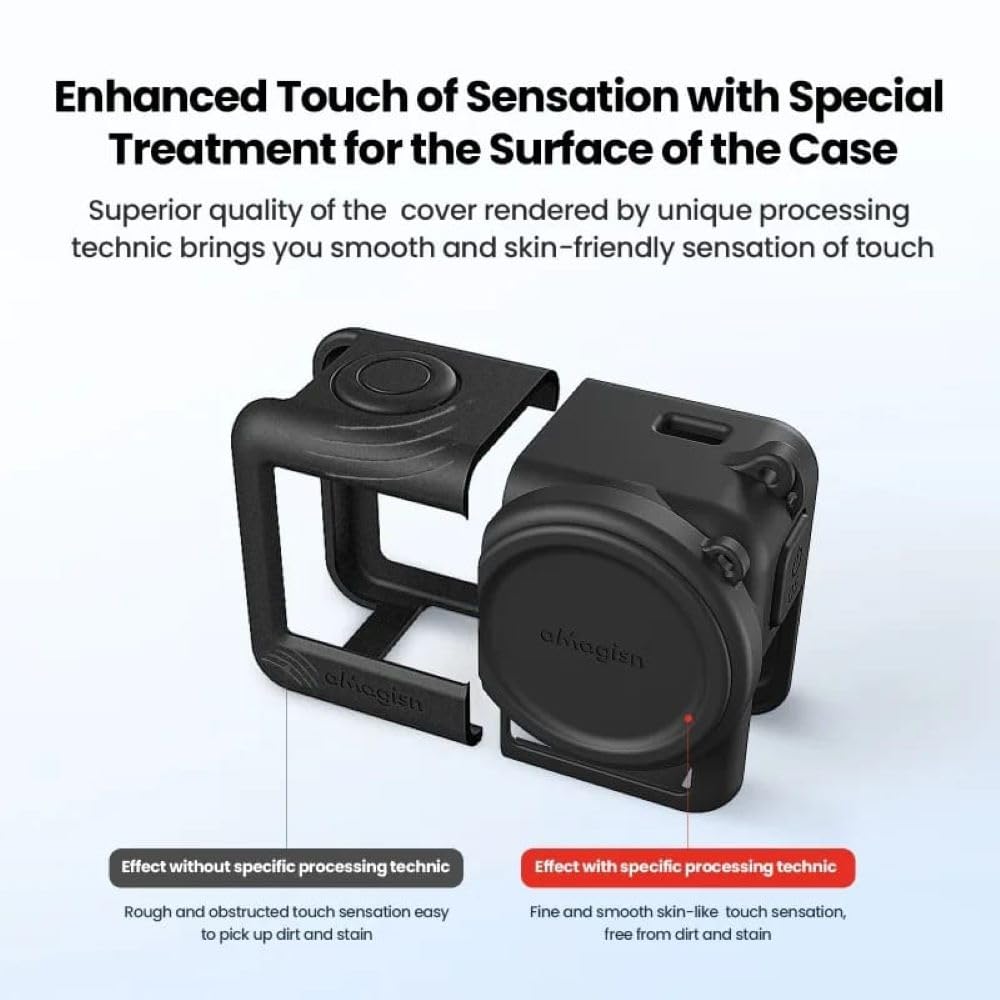 Silicone Cover for DJI Action 4 & 3 Camera Hand Grip & Protection case