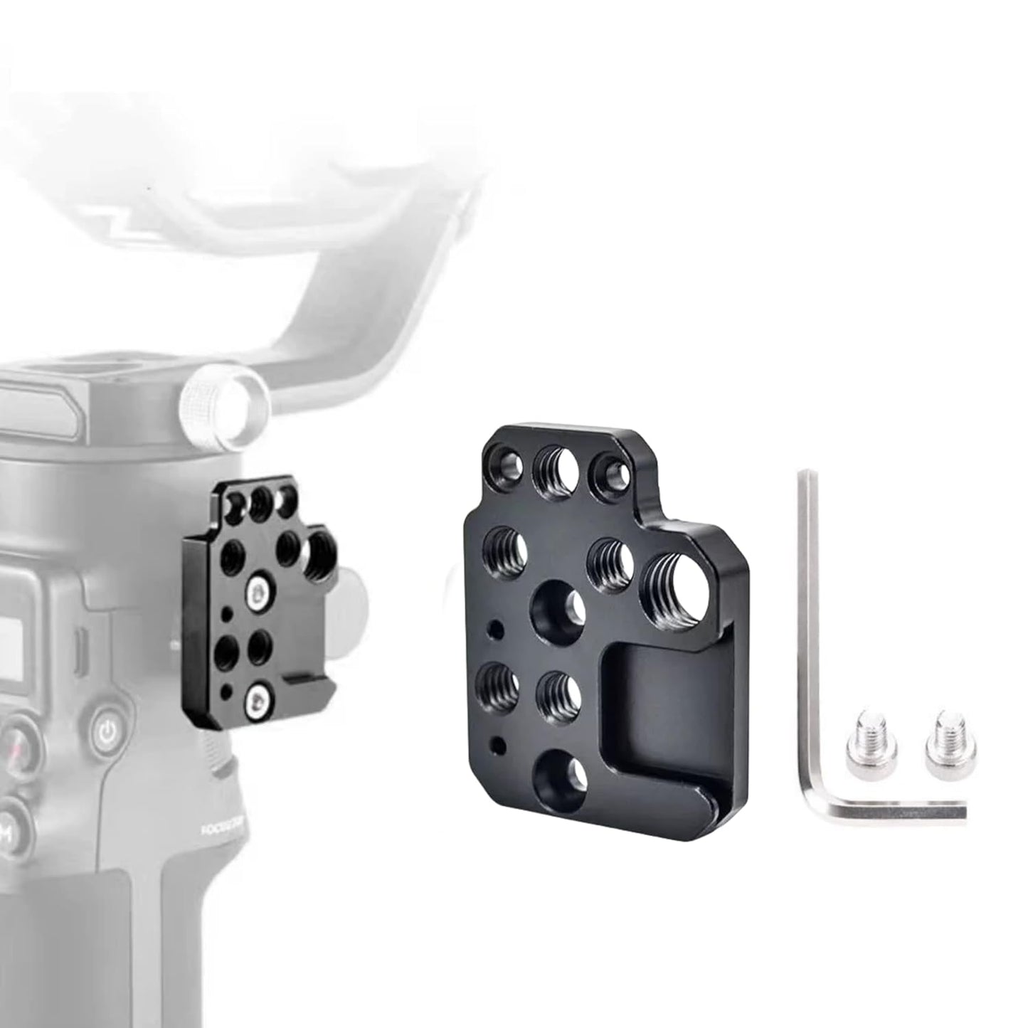 Expansion Mount Compatible with DJI Ronin RS4/ Pro, RS3/ Pro, RS2, RSC, RS 3 Mini Gimbal