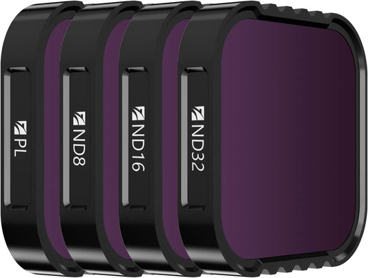 Freewell Standard Day - 4K Series - 4Pack ND Filters For Hero12, Hero11, Hero11 Mini, Hero10, Hero9 Black