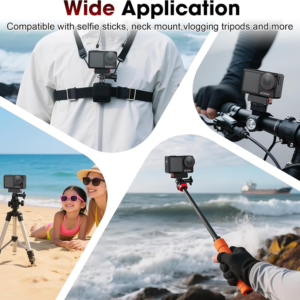 GetZget Magnetic Quick Release Base Mount For DJI Action 6/ Osmo Nano 