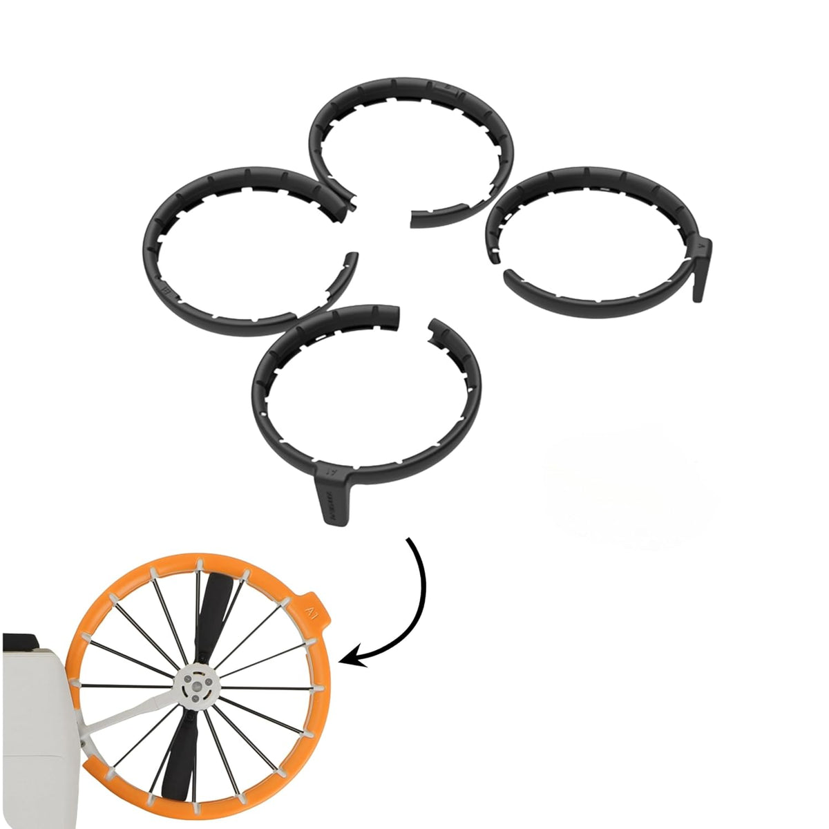 Propeller Guard Bumper for DJI Flip (Black)