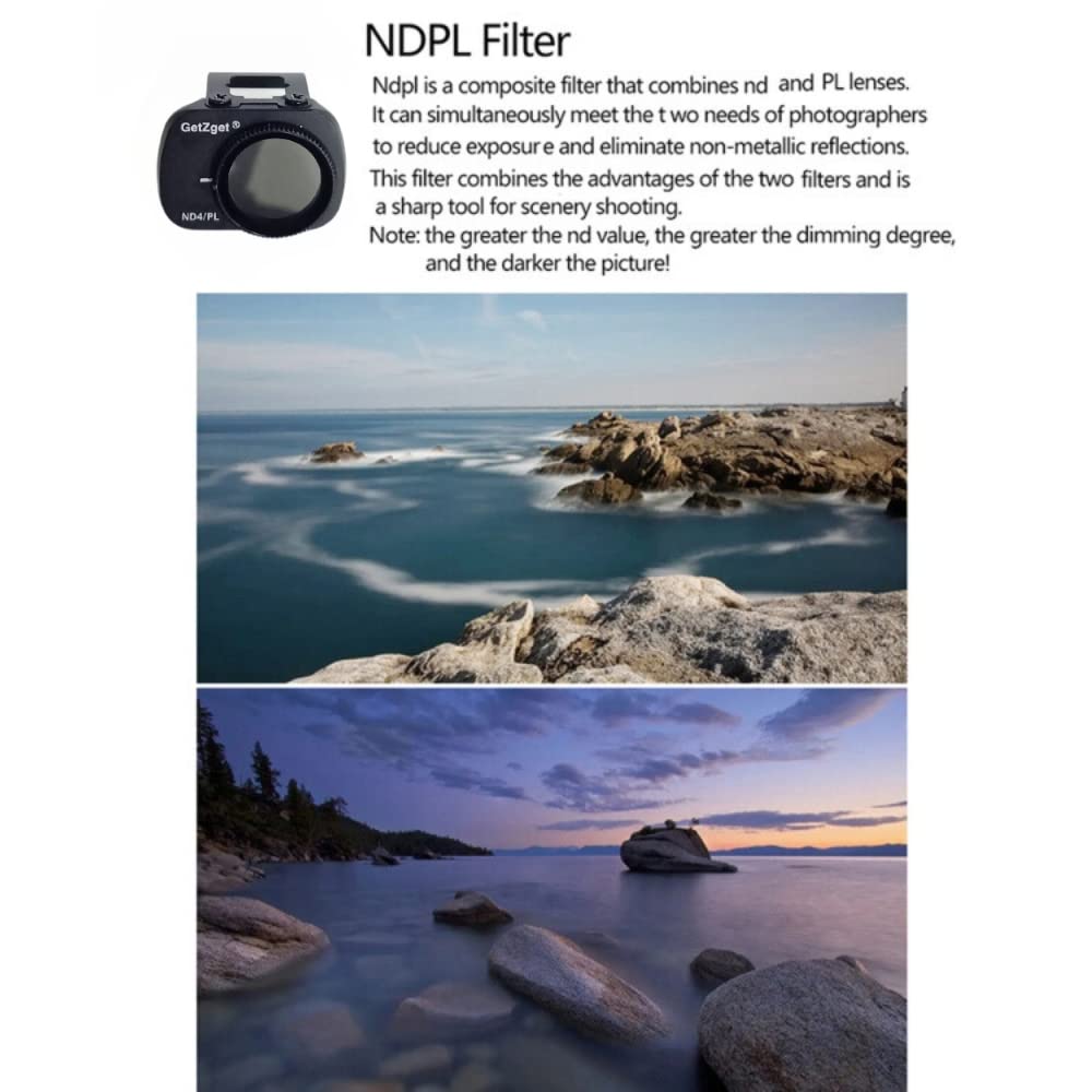 ND/PL Filter Set for DJI Mavic Mini, Mini 2, Mini SE (ND4PL to ND32PL) (view 4)