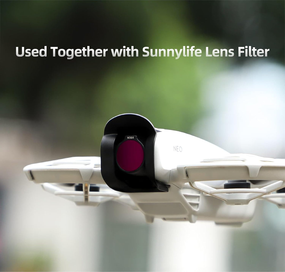 Gimbal Camera Crash Guard and Sun Shade for DJI Neo (Black) (view 7)
