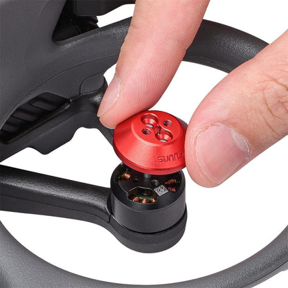 Upgraded Aluminum Motor Cover Cap For DJI Avata 2- Durable, Lightweight Protection, and Heat Dissipation Accessories(Red)