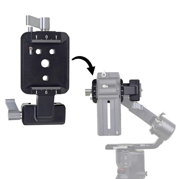 Vertical Clapper Board DSLR Mount for DJI Ronin RS 3, RS 3 Pro and RS 2