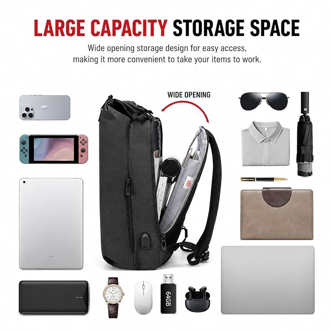 Laptop & Luggage Multipurpose Fashion Backpack for School/College/Office Bag With USB Charging Port