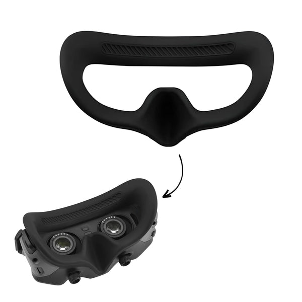 Silicone Eye Pad Cover for DJI Avata Goggles 2 (Black)