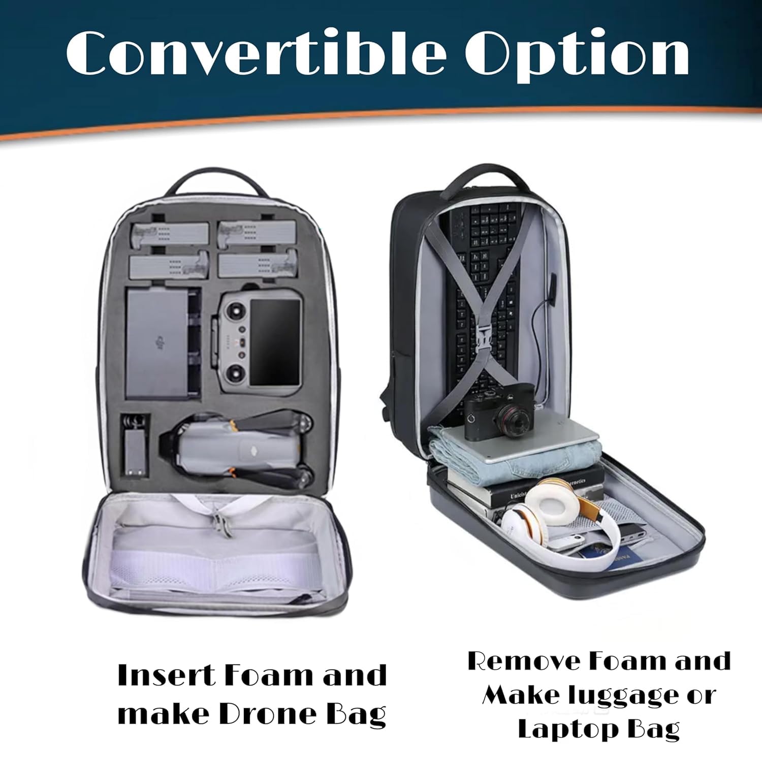DJI Air 3 /3s Drone & Accessories Storage Hard Waterproof Backpack 