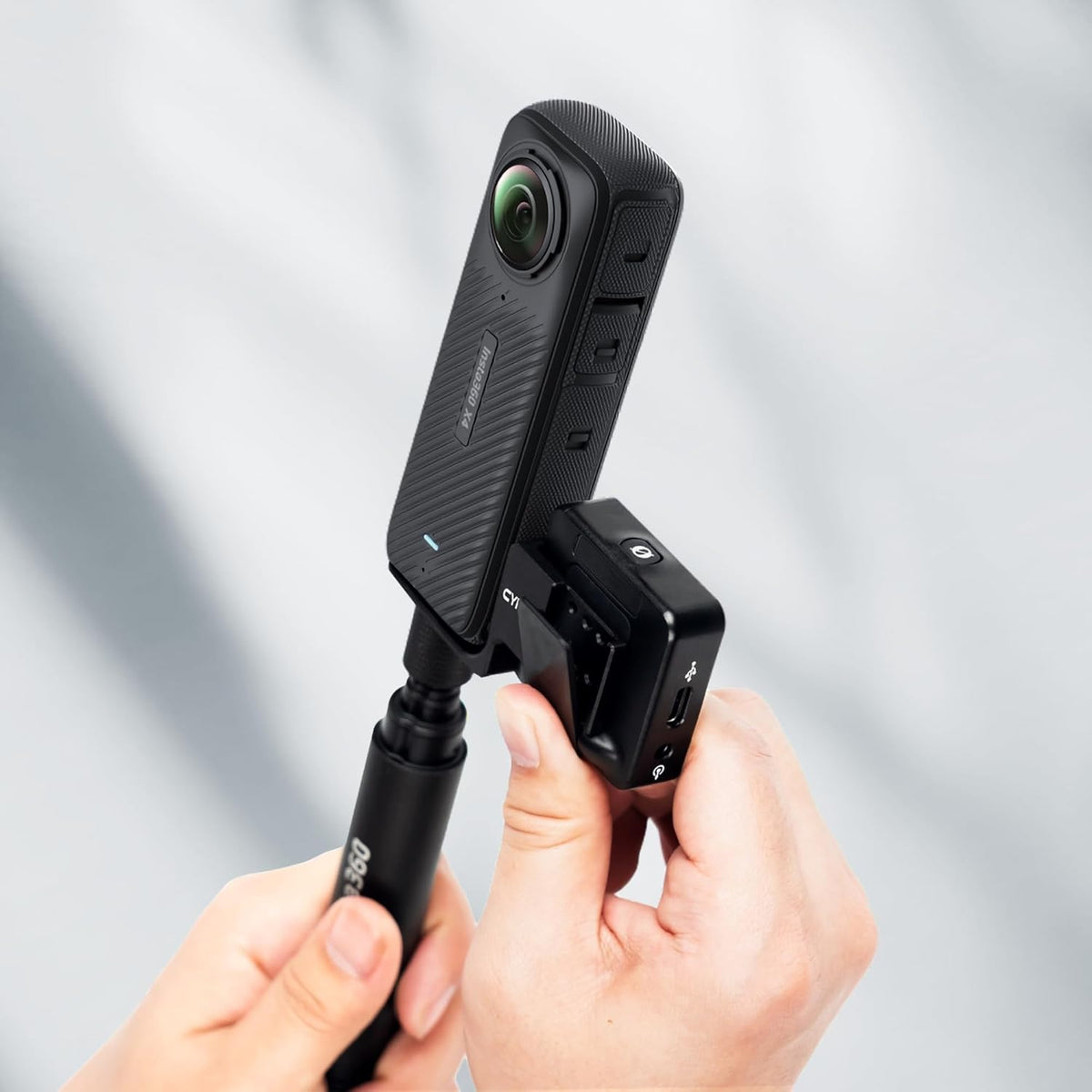 Cynova External Mic Mount Bracket for Insta360 X5, X4, X3 and X2 (view 7)