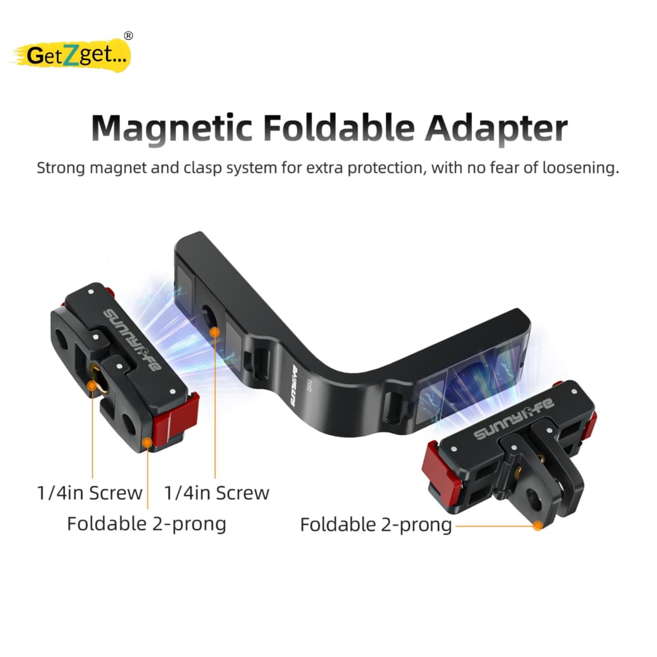 Universal Vertical & Horizontal Mount for DJI Osmo 360 – Dual-Angle Tripod with Magnetic Adapter Bracket – 1/4" Screw
