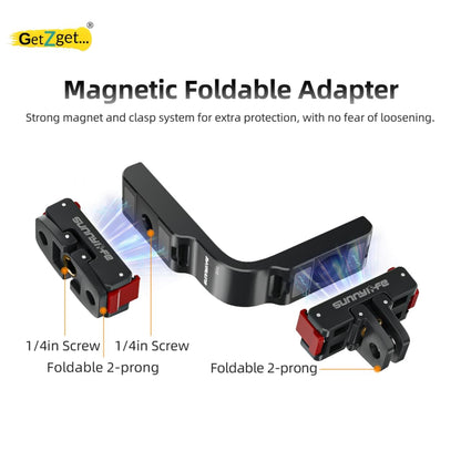 Universal Vertical & Horizontal Mount for DJI Osmo 360 – Dual-Angle Tripod with Magnetic Adapter Bracket – 1/4" Screw