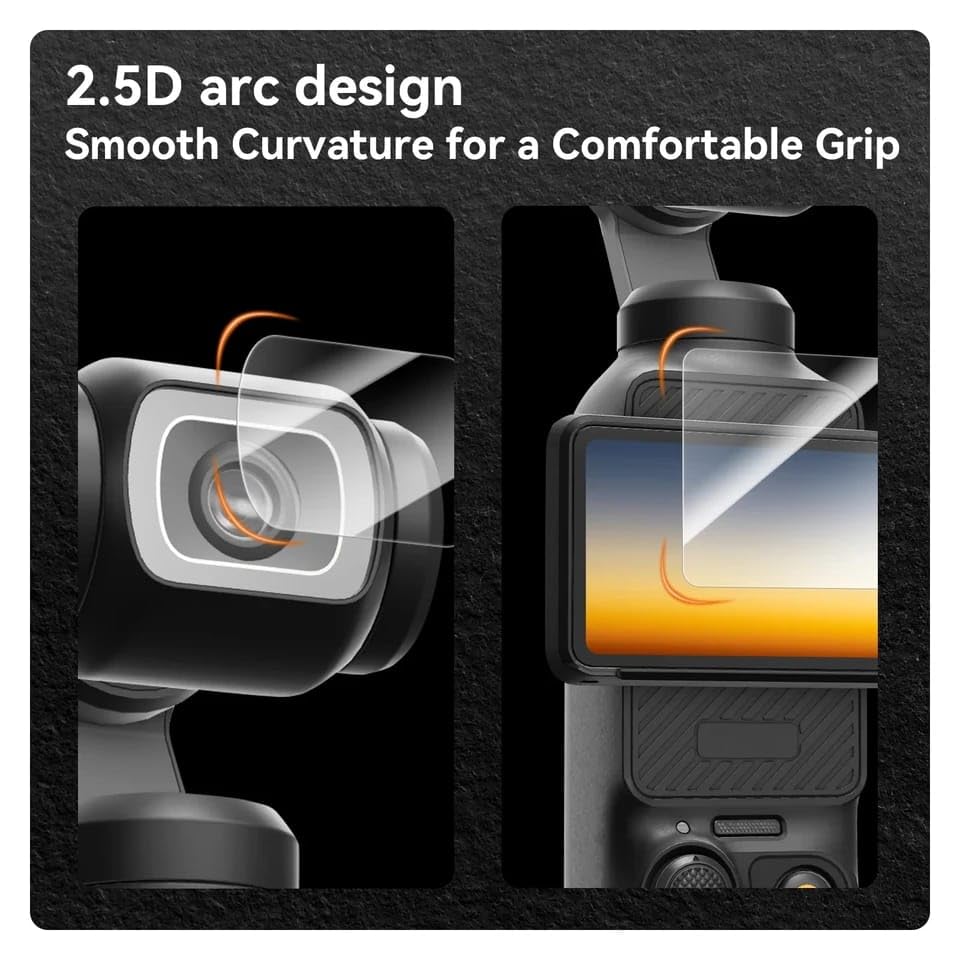 Tempered Glass Screen and Lens Protector for DJI Osmo Pocket 3 (view 2)