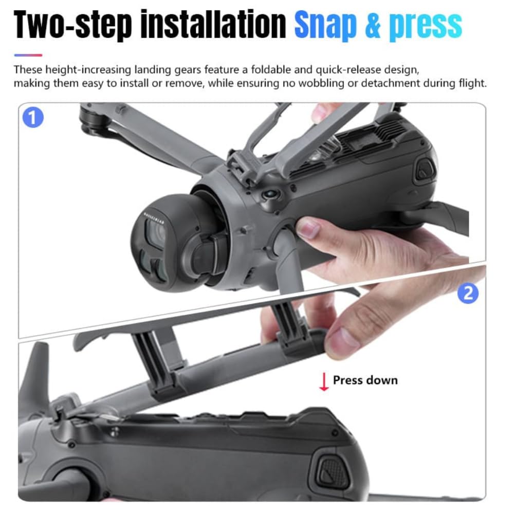 Height Extender For DJI Mavic 4 pro Protection Foldable Landing Gear Leg Accessories