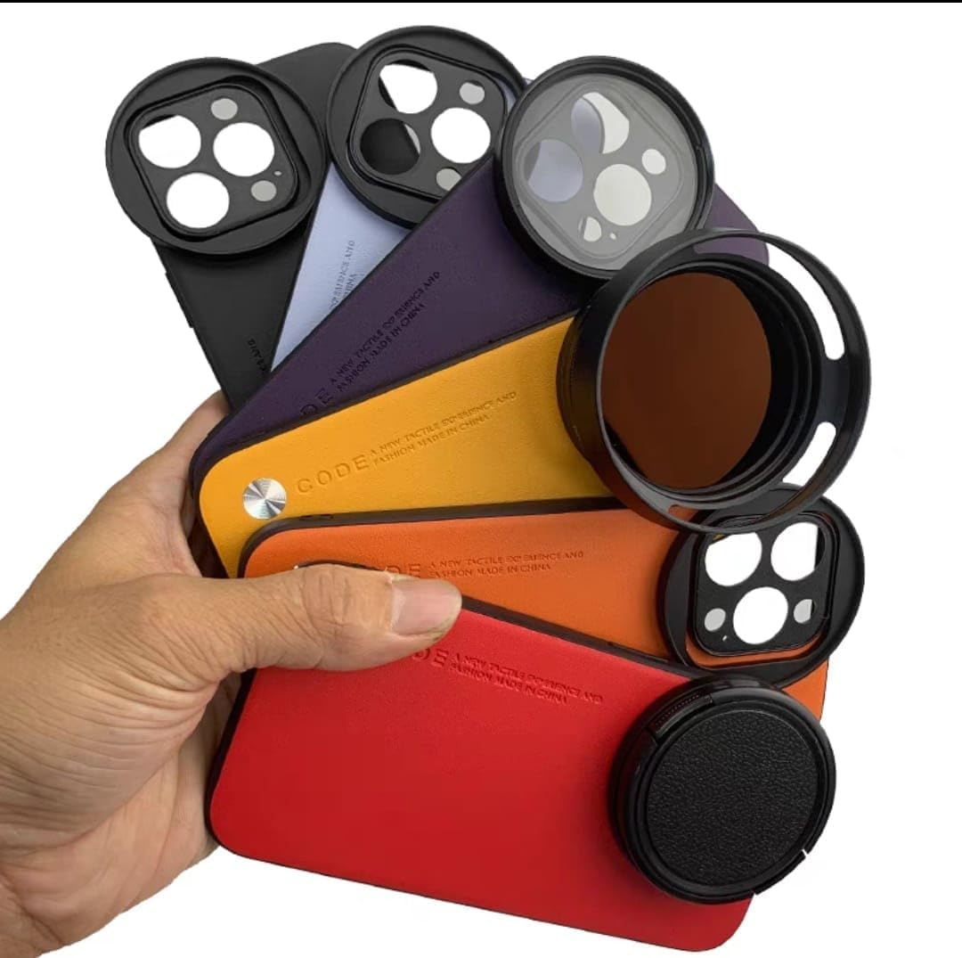 52mm Lens Hood For iPhone 13/14/ 15 & Plus Mobile Cover, DSLR Camera Lens Protector