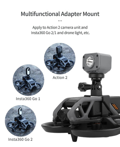 Action Camera Holder For Dji Avata Can Mount Insta 360/ Go Pro/Action 2/3/ Osmo Pocket Lights Etc Mount Accessories