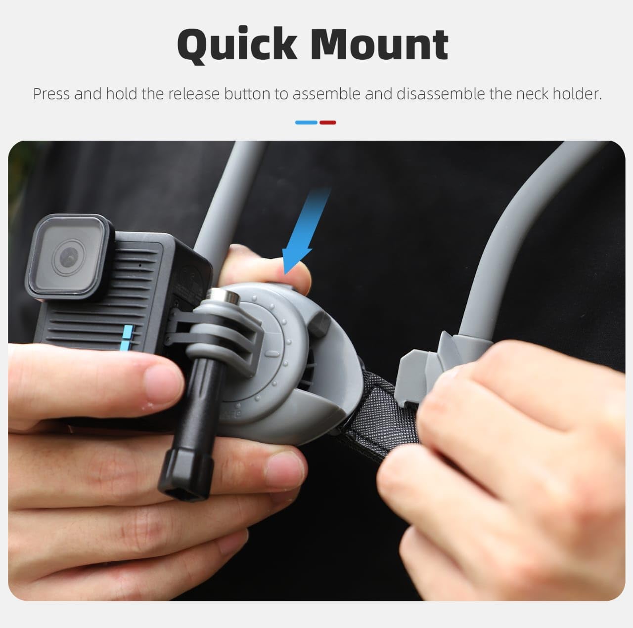 Sunnylife POV Neck Mount for Action Camera For DJI Osmo 360, Action 3/4/5 PRO, Insta360 X3,X4,X5,ACE 2 PRO, Gopro Series Camera Accessories