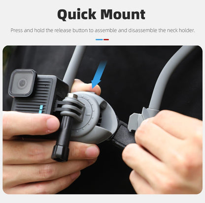 Sunnylife POV Neck Mount for Action Camera For DJI Osmo 360, Action 3/4/5 PRO, Insta360 X3,X4,X5,ACE 2 PRO, Gopro Series Camera Accessories