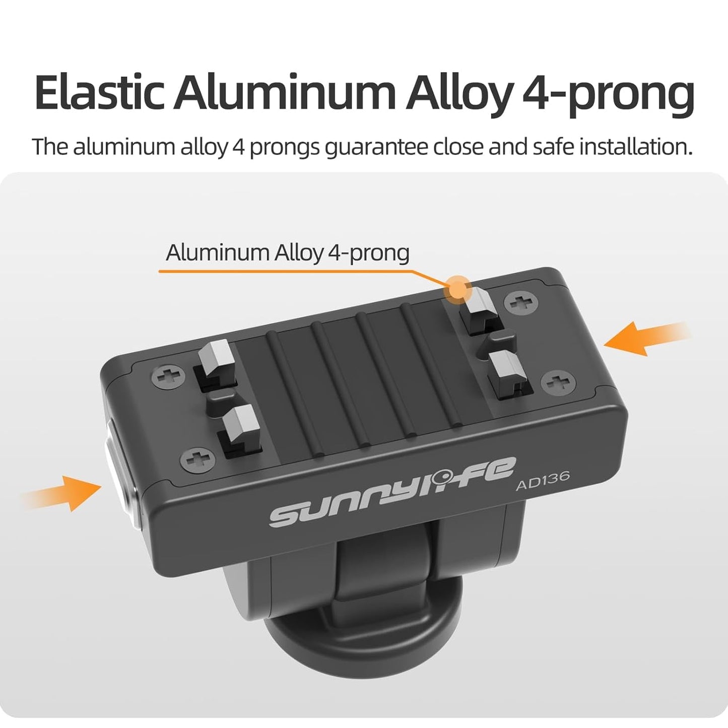 GetZget Sunnylife AD136 Adjustable Quick-Release Adapter Mount For Insta360 X4 / X5 / Ace/Ace Pro/Ace Pro 2 / X4 Air Camera Accessories