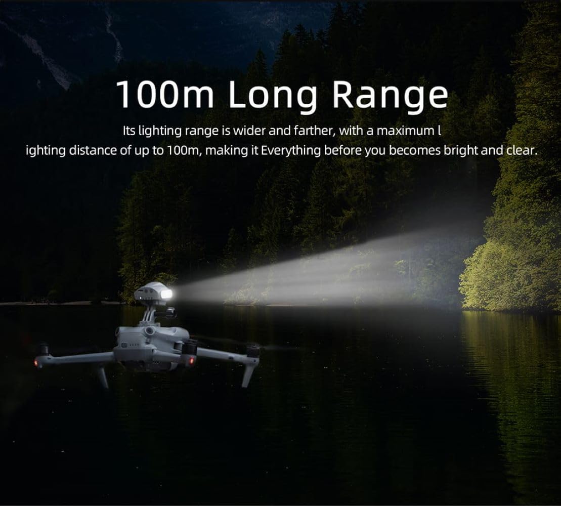 LED Search Light for DJI Avata 2, Mini 3/4 Pro, Mavic 3, Air 3/3S (4 Modes) (view 8)