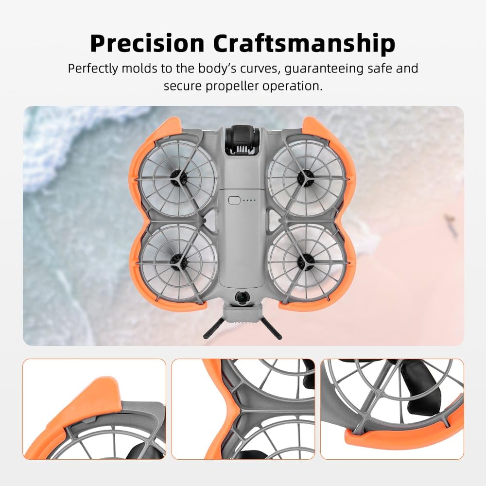 Snap-On Propeller Guard Bumper for DJI Neo 2 (Neon Orange) (view 3)