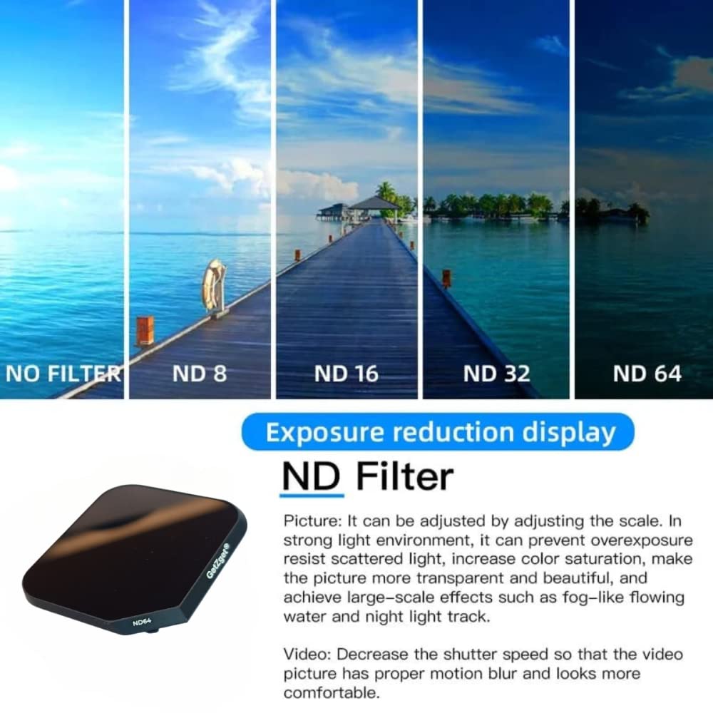 ND 6 in 1 Filter Set for DJI Mavic 3 Classic (ND4,ND8, ND16, ND32, ND64, CPL) Premium Gimbal Camera Lens Accessories