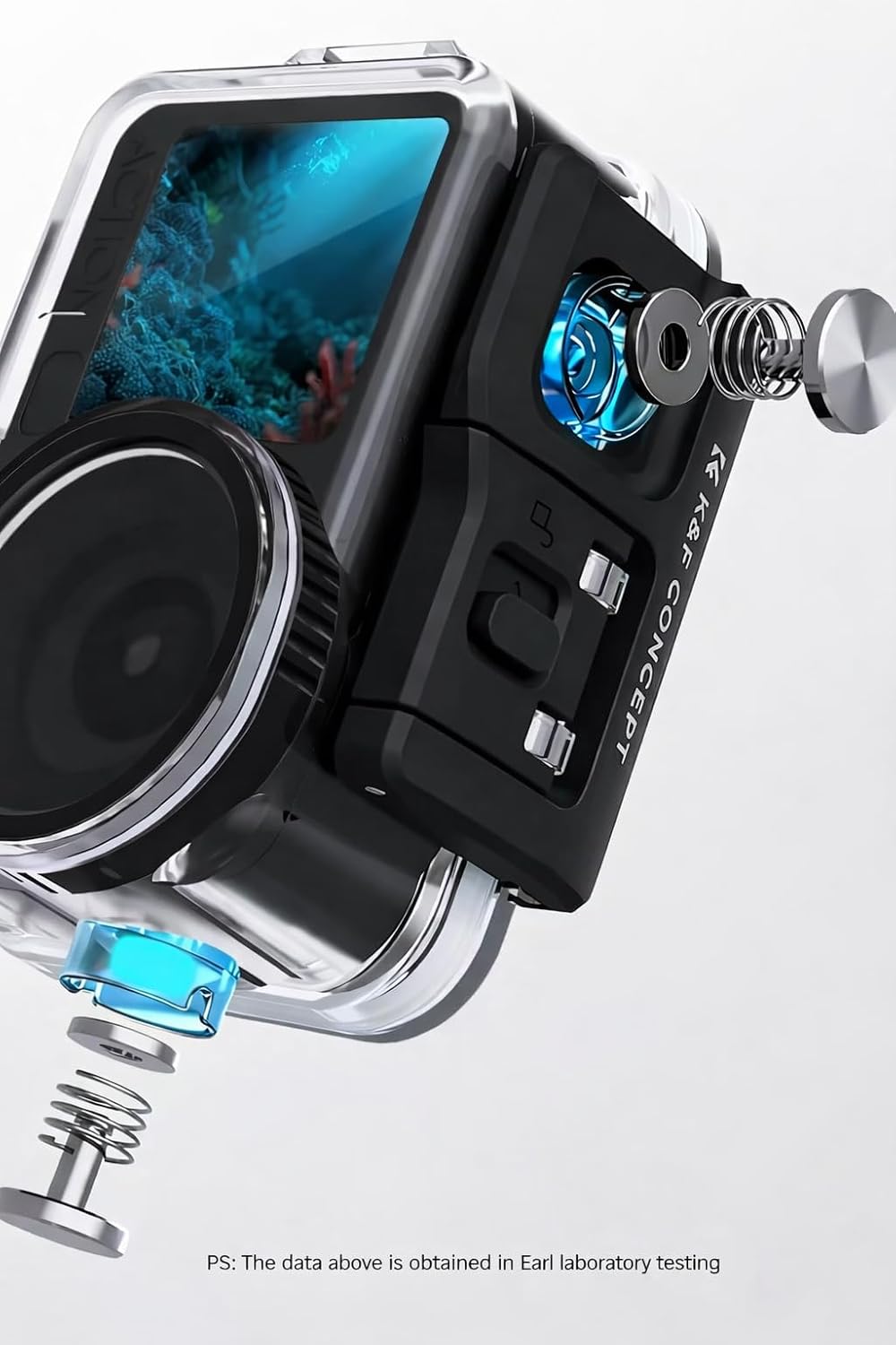 Waterproof Case For DJI Osmo Action 6 Camera Underwater Dive Case