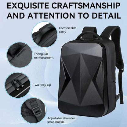 GETZGET Multipurpose Hard Shell Waterproof Backpack for DJI Avata & Accessories (Black)