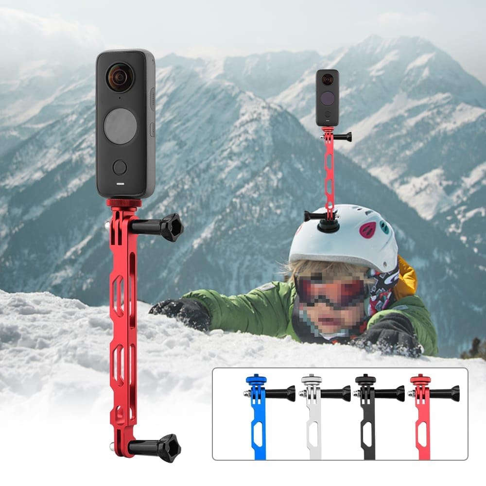 Aluminum Extension Rod Screw Mount Compatible  For Insta360 One X6/ X5/ X4/ X3/ X2/ X, DJI osmo 360, Pocket 3/2/ 1 Action Camera