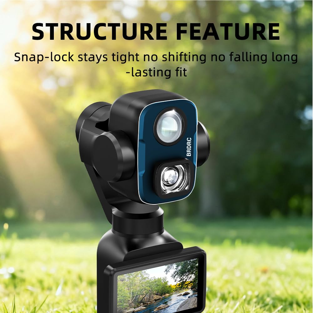 GetZget® Wide Angle Lens For DJI Osmo Pocket 4P, Magnetic Wide-Angle Camera Lens, Expands Field of View for Vlogging, Travel, Landscape, Group Photos & Content Creation