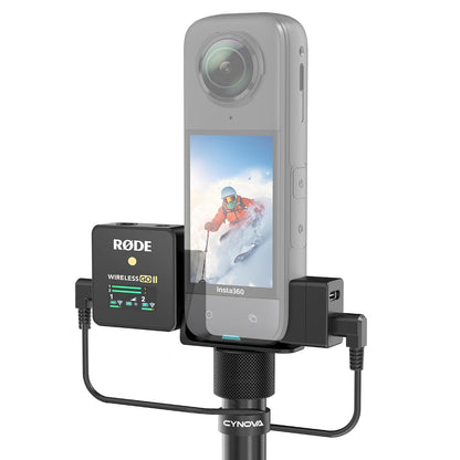 Insta360 X5 RØDE Wireless GO Microphone Holder(with 3.5mm Audio Cable)