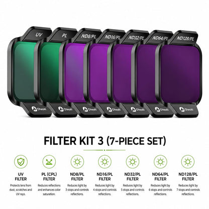 ND / PL Lens Filter Set For DJI Flip & LITO X1 Drone Getzget