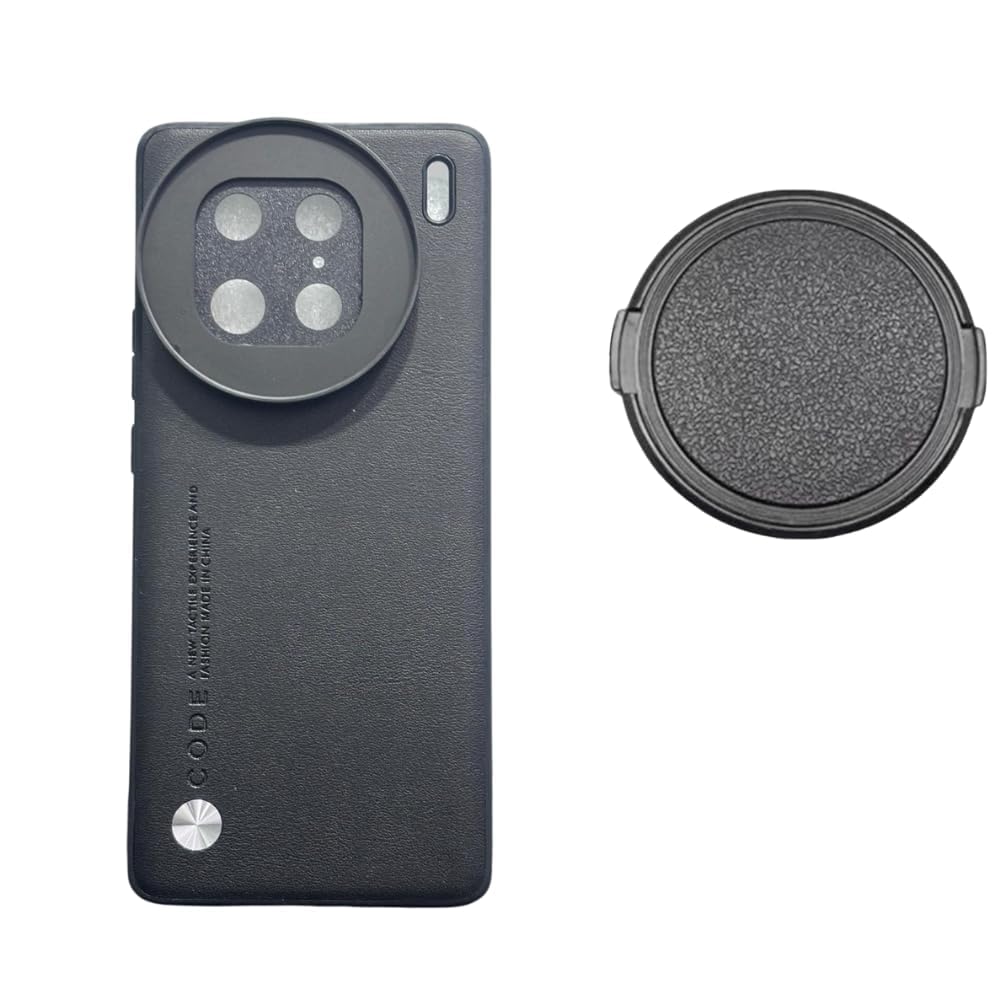 GetZget® Phone Case For Vivo X90 Pro with Lens Cap Cover Support 58mm ND Filter Lens Accessories (Black) (Vivo X90 Pro)